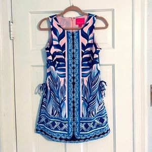 Lilly Pulitzer Shift Dress Size 0 blue and pink.